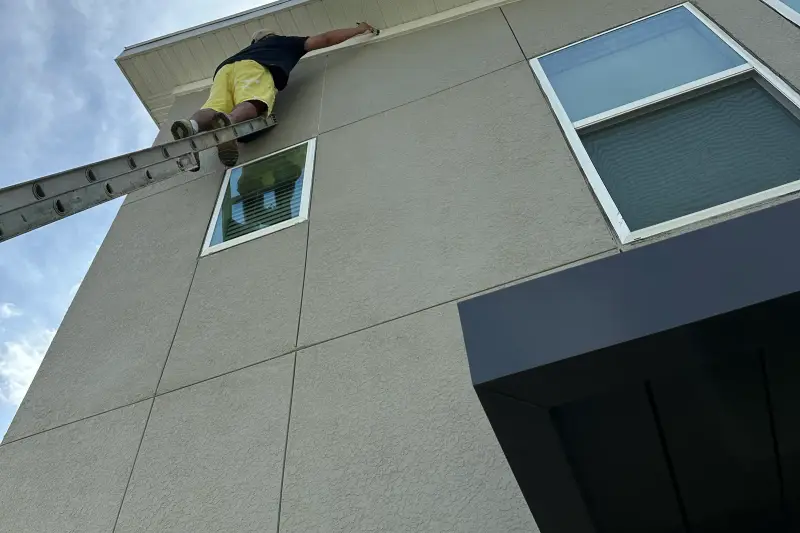 Cutting in the eave, second story
