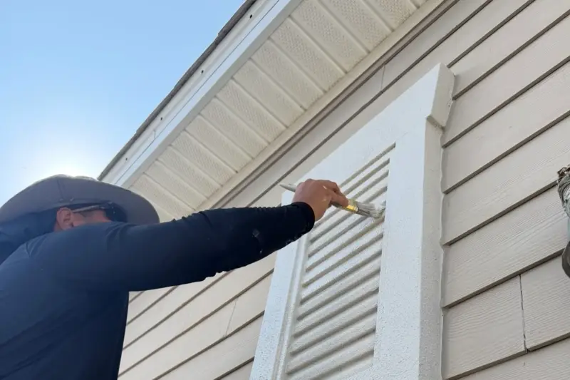 Shutters cut in by hand