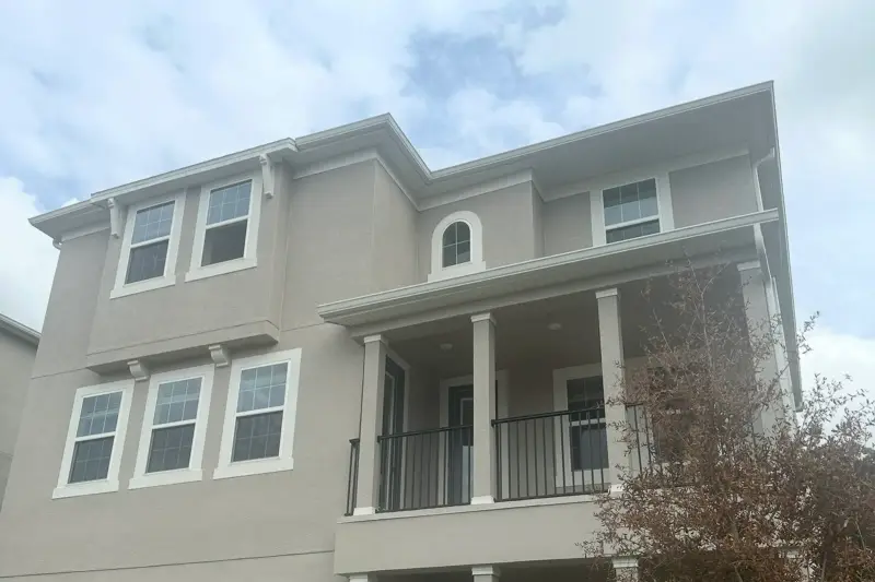 Three-story exterior, trim and soffit included