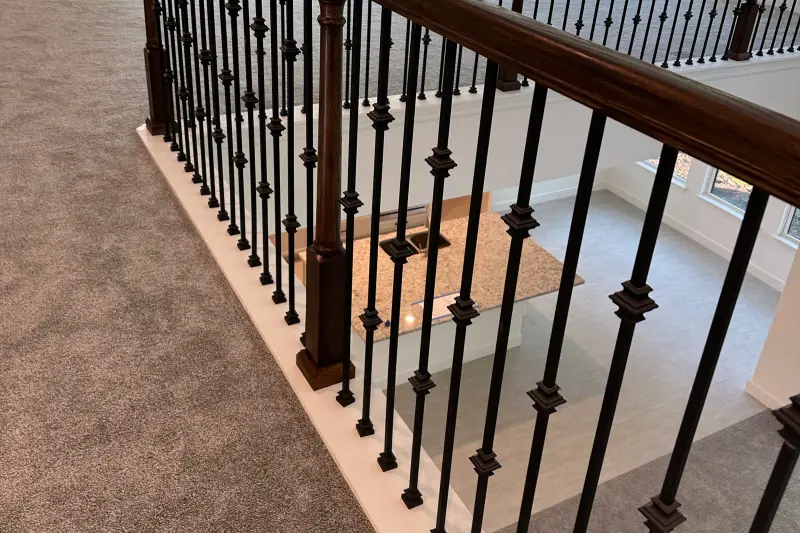 Balcony rail and balusters